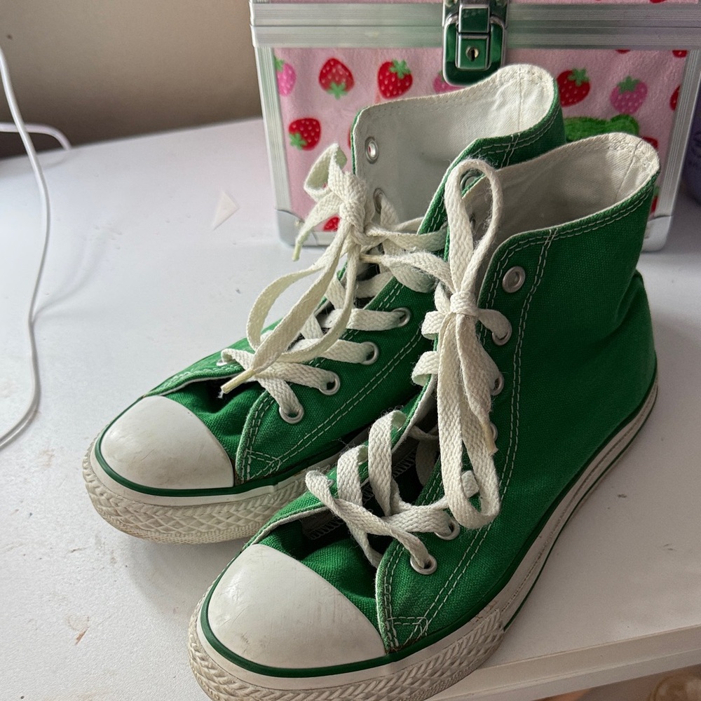 Converse Green High-Top Kids Sneakers